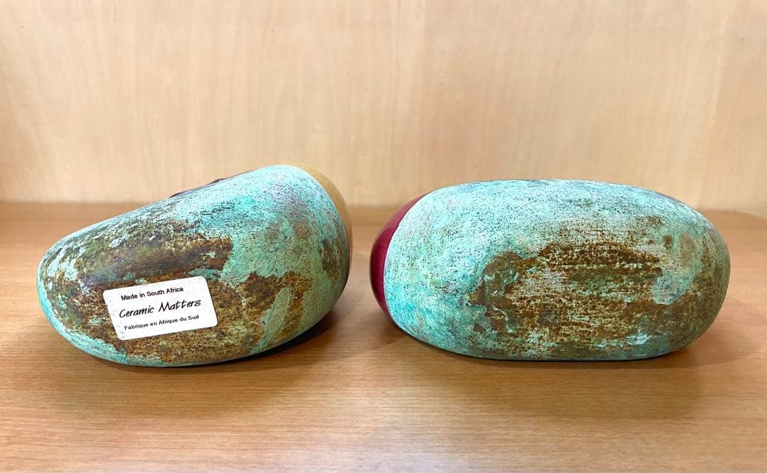 Ceramic Matters モダンアート フラワーベース　2個セット