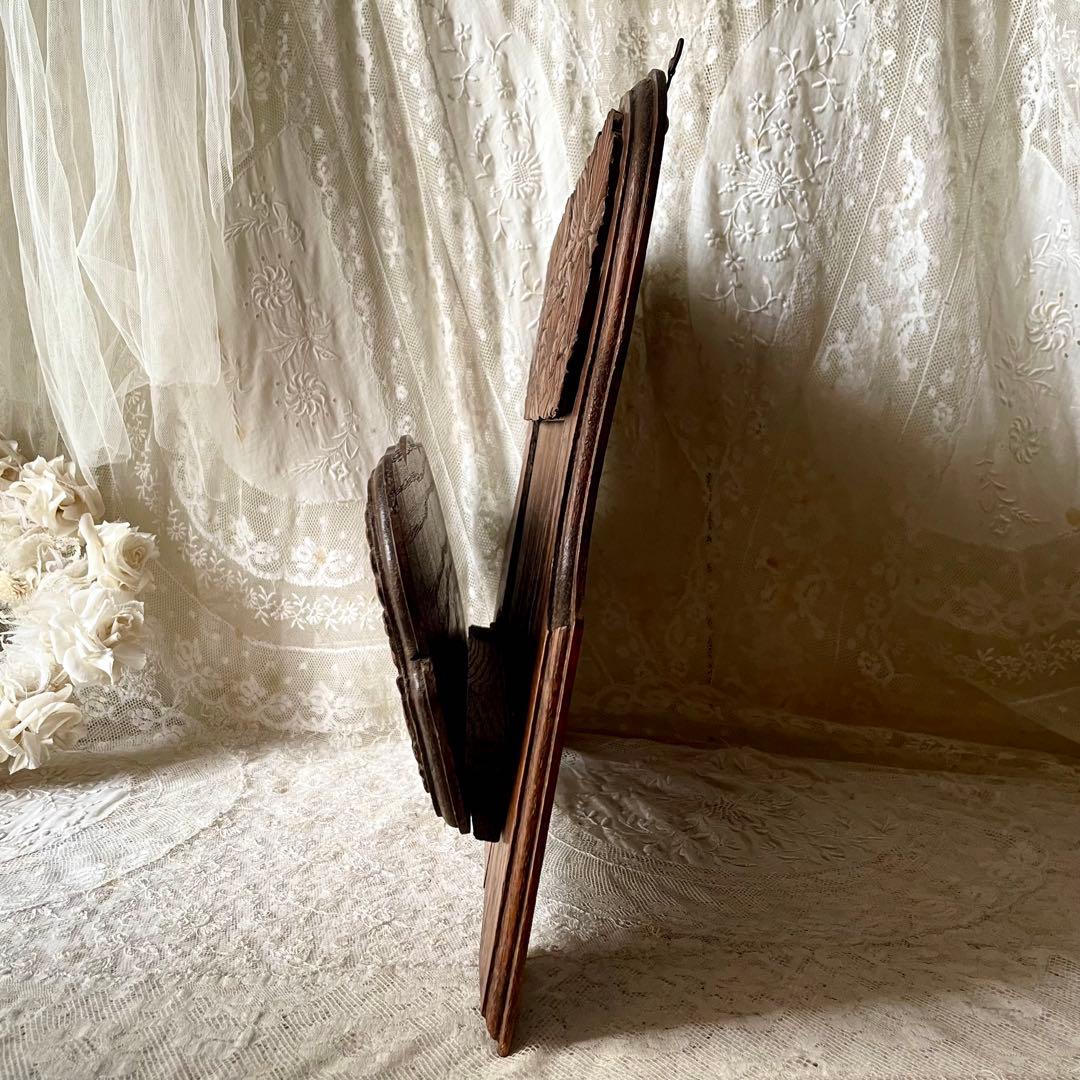 19世紀イギリスアンティーク壁掛け木製レターラック 家具シェルフ