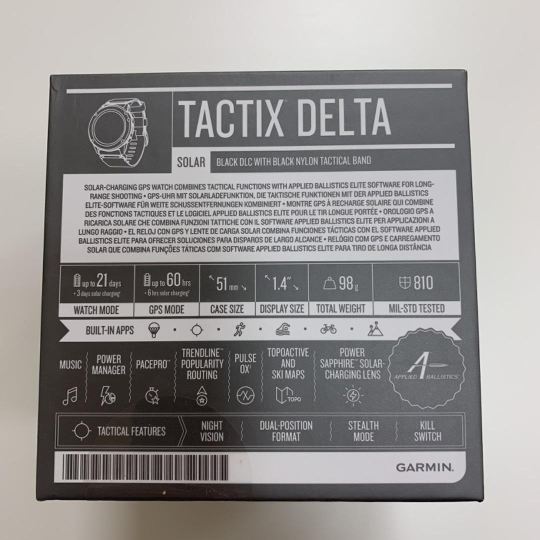 GARMIN タクティクスデルタ　ソーラー　バリスティックエディション