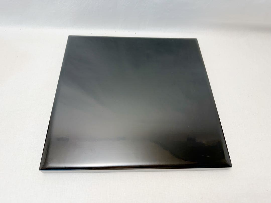 美品 懐石道具 輪島塗り 木製黒真塗 会席膳 四方膳 5客揃 銘々盆