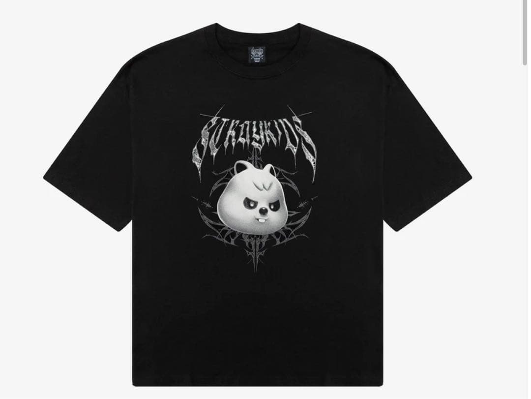 スキズ ポップアップ 闇T バンチャンウルフ straykidsTシャツ