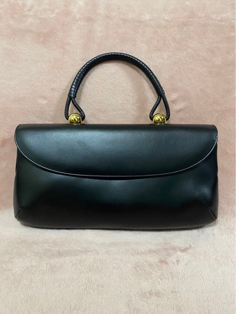 濱野 バッグ　ロイヤルモデル　黒　フォーマル　ブラック　ゴールド