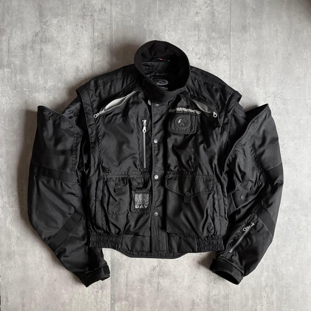 90s vintage】2way ギミック ボンバージャケット 短丈 テック - メルカリ