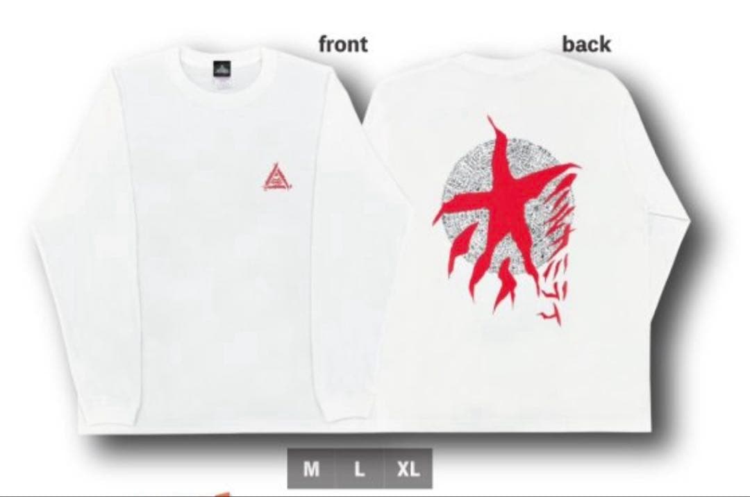 ハルカミライ 赤星ロゴ Tシャツ Mサイズ ホワイト - メルカリ