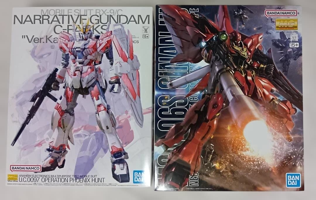 なると　MGシナンジュ、ナラティブガンダムC装備　SEEDガンプラセット ガンプラ「MG ナラティブガンダム C装備 Ver.Ka」がAmazonにて販売再開