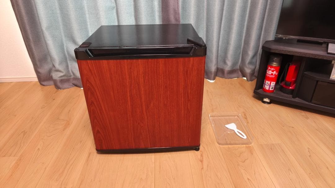 アイリスオーヤマ PRC-B051D-M ダークウッド 冷蔵庫 46L 小型 セカンド冷蔵庫 1ドア 幅47cm PRC-B051D-B ブラック