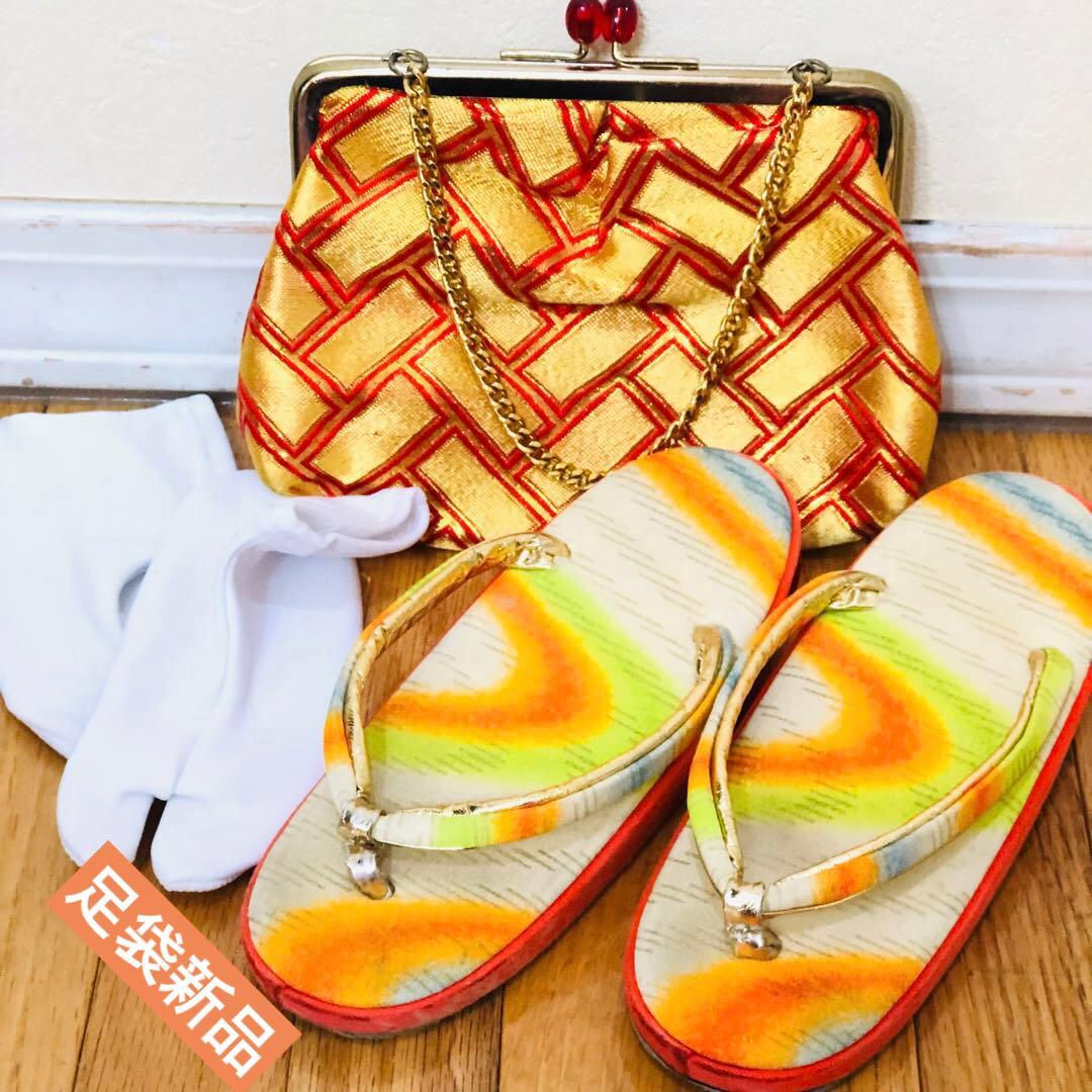 七五三7歳❣️人気Blue暈し古典柄❣️扇熨斗花々金彩煌びやか際立つ完全フルセット❣️