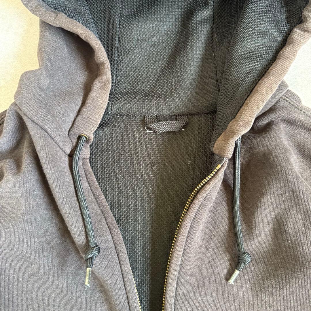 カーハート ジップアップパーカー ダークブラウン サンフェード L