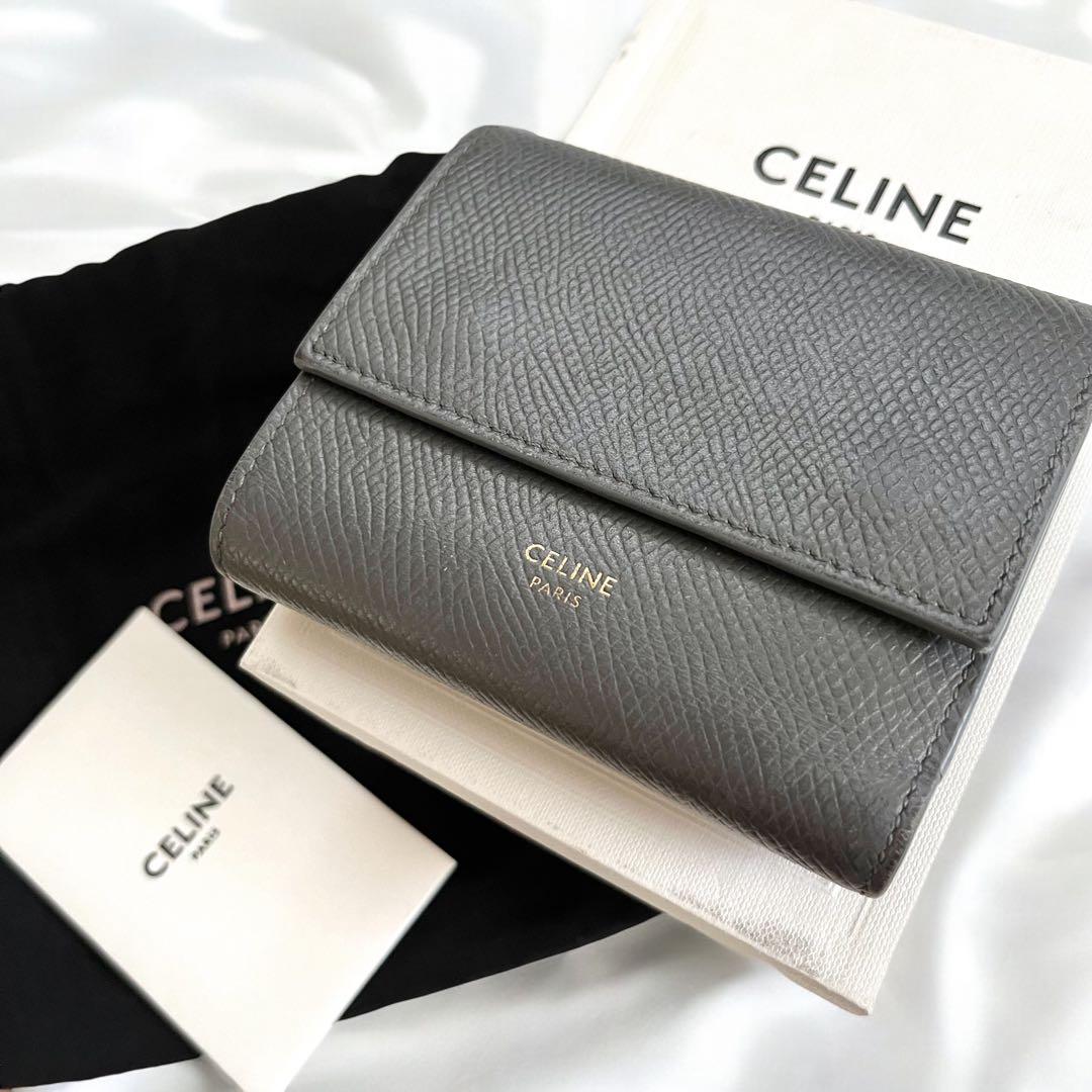 CELINE グレー 三つ折り財布