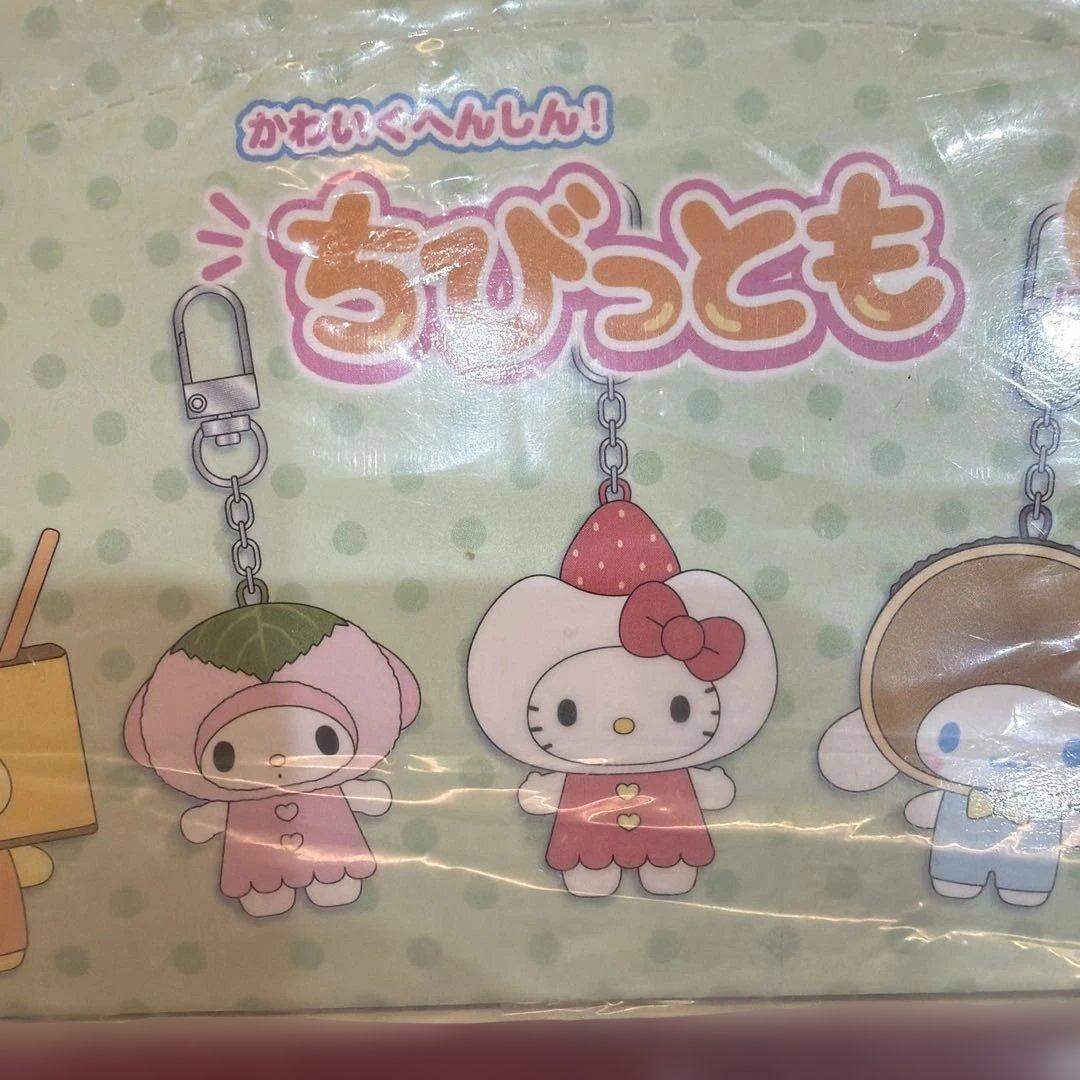 【新品】サンリオ　ちびっとも　和菓子　シークレットキーホルダー　コンプリート