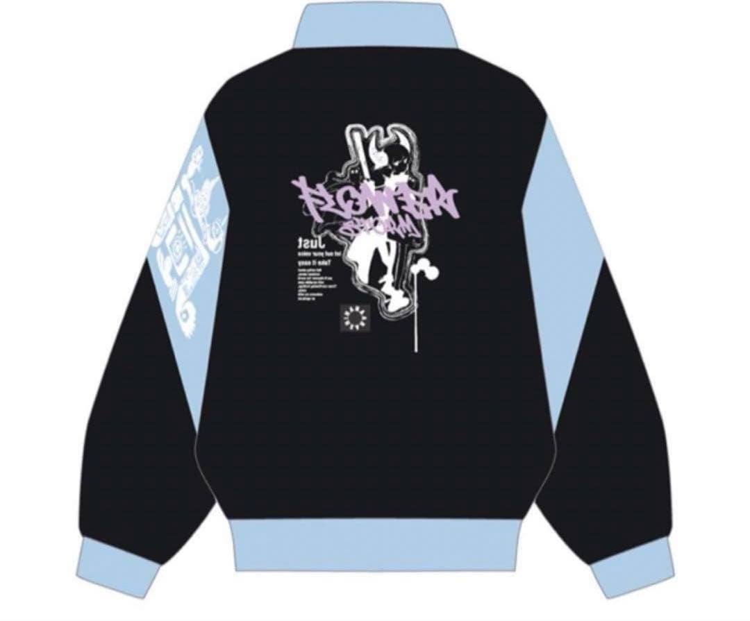 Eve】『花嵐』グッズ ジップアップジャケット黒 Mサイズ - メルカリ