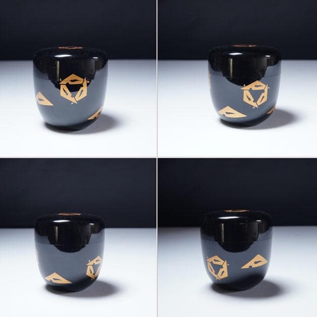 初瀬川柳庵 出世鱗蒔絵中棗 即中斎 御書付 茶道具 表千家 茶器