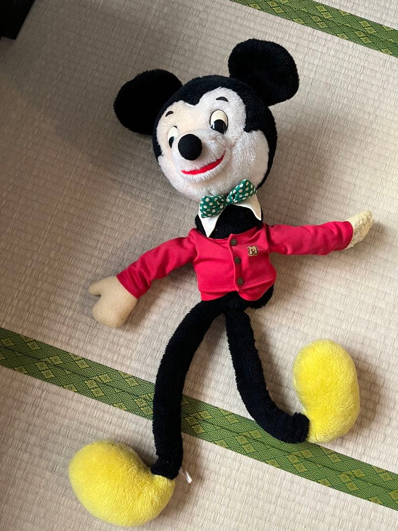 30年前 レア ミッキーマウス ぬいぐるみ 30年前のミッキーぬいぐるみ