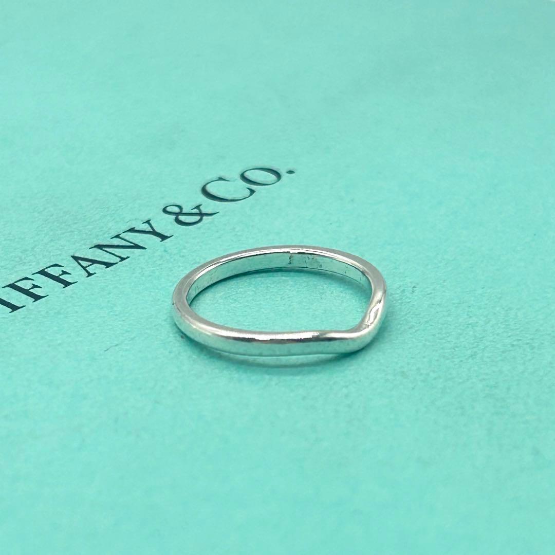 ティファニー　カーブド　バンド　リング　11号　シルバー