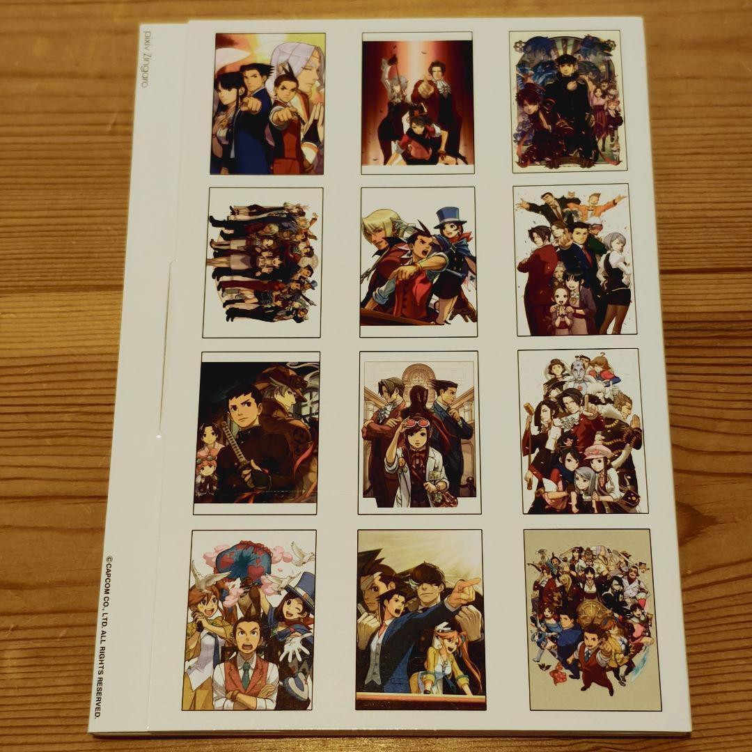 逆転裁判 15周年記念 画廊 クリアファイル ポストカード まとめ売り