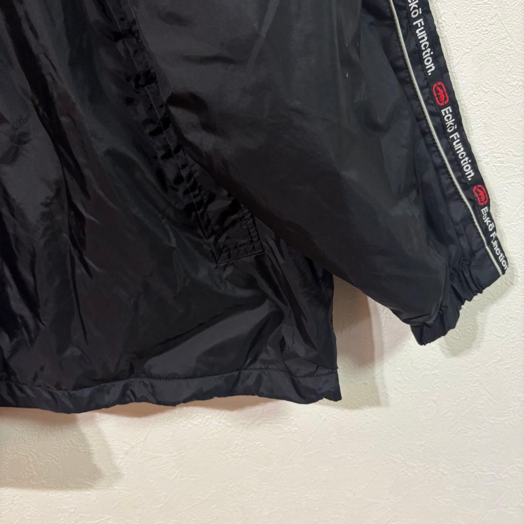 【ECKO UNLTD】ラインロゴ　ウインドブレーカー上下セット　メンズＸＬ　黒