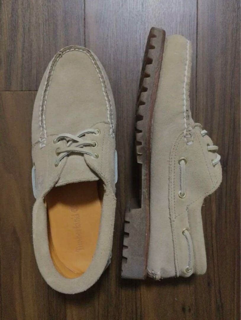 【希少カラー】Timberland ベージュ モカシン　3eye ボートシューズ