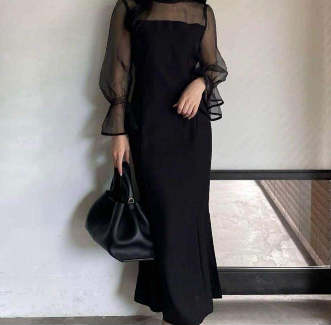 nairo スタンドカラーマーメイドドレス オケージョンドレス Sサイズ