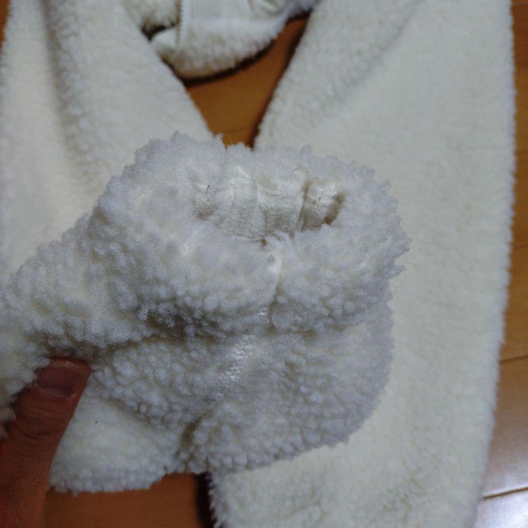 ノースフェイス　白色ボアジャケット