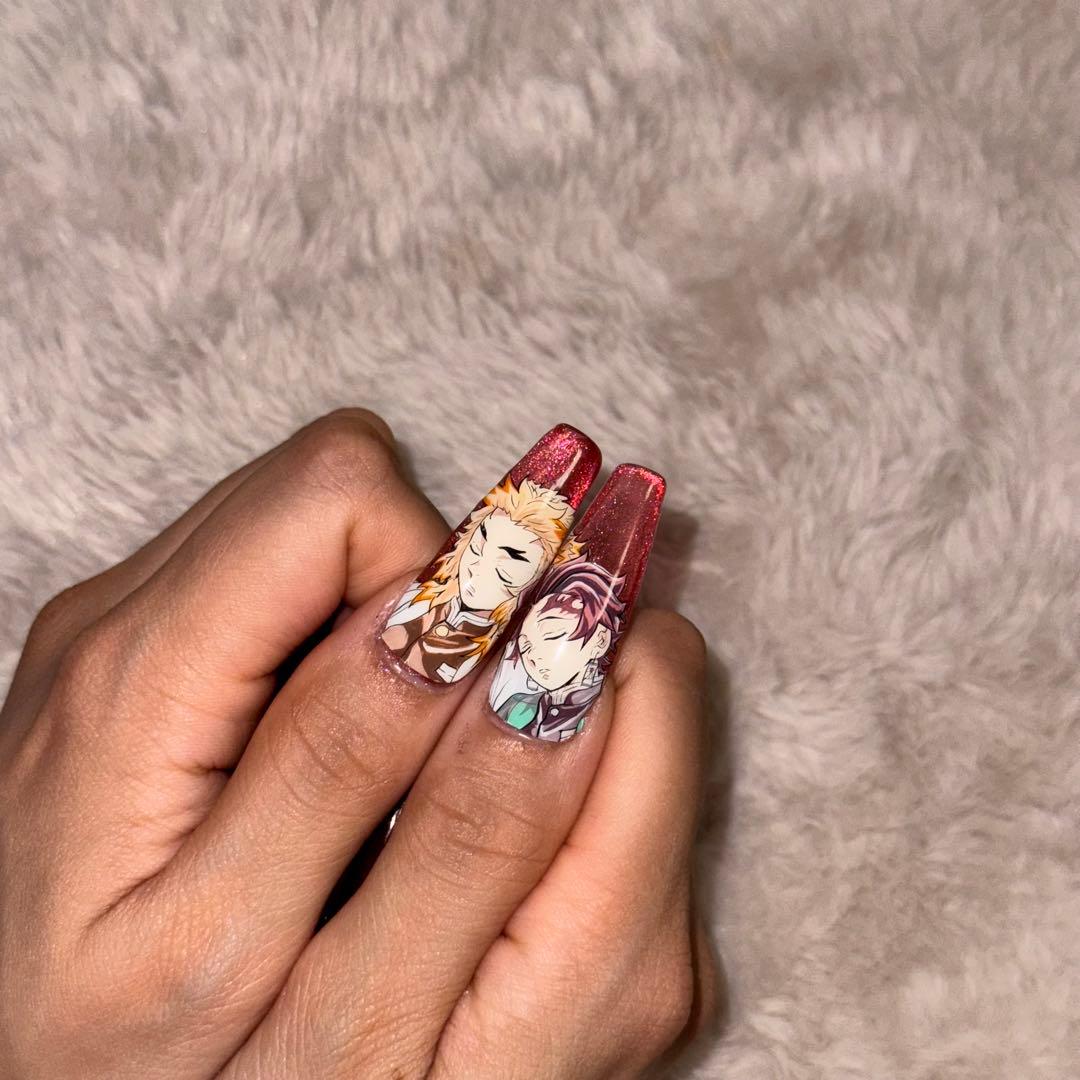 プレインシート　痛ネイル　ネイルシール　ネイルチップ