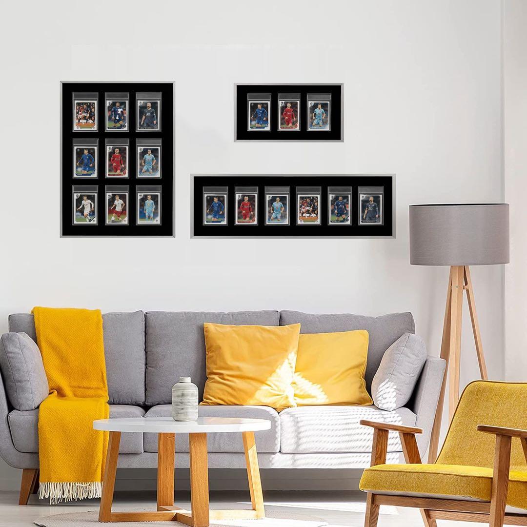 PSA鑑定用ケース　ディスプレイケース　アルミ製　両面透明　壁掛け・卓上 9連