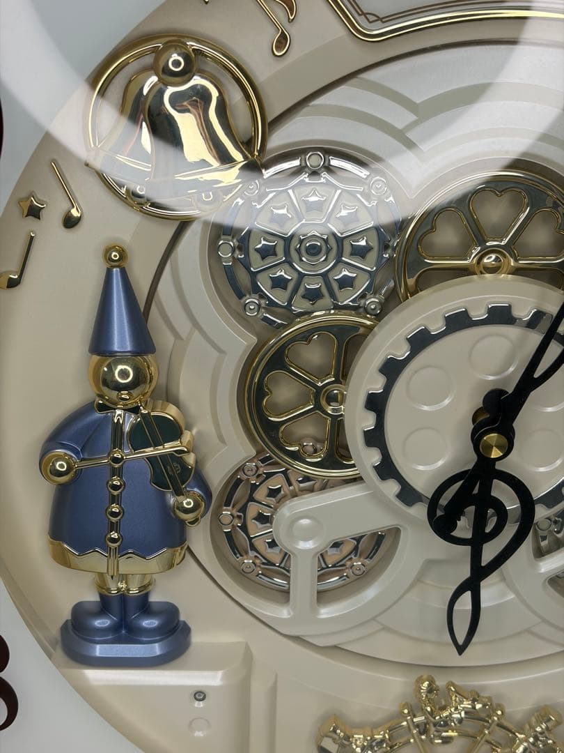 美品 リズム時計 4MN490RH 電波時計 からくり時計