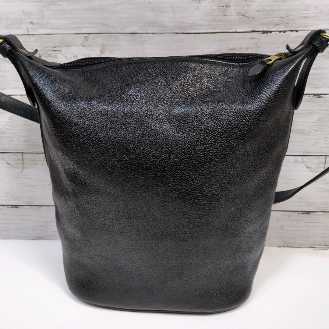 美品 イルビゾンテ ショルダーバッグ バケツ ハンドバッグ 2way シボ