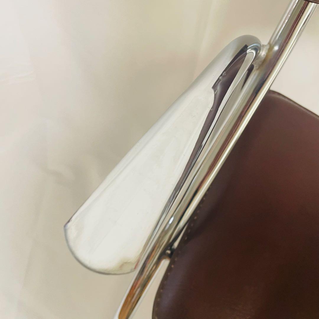 ポストモダン スチールフレーム アームチェア スペースエイジ｜Space