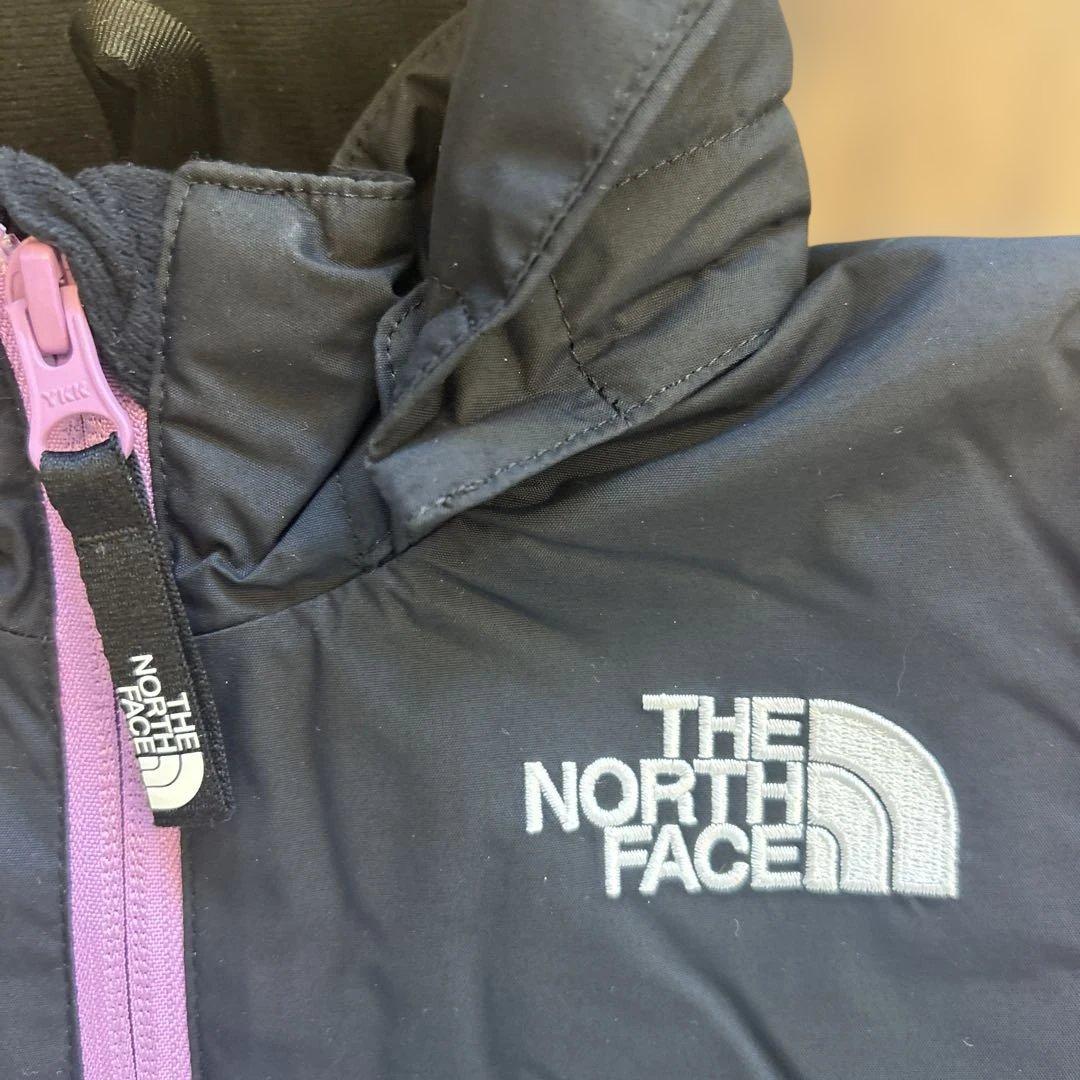 子ども用　ノースフェイスアウター　90 パープル×ブラック