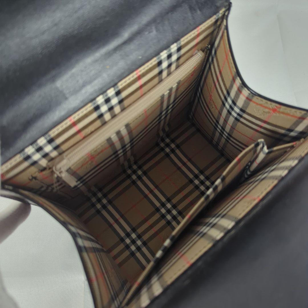 BURBERRY バーバリーズ ノバチェック レザー ハンドバッグ