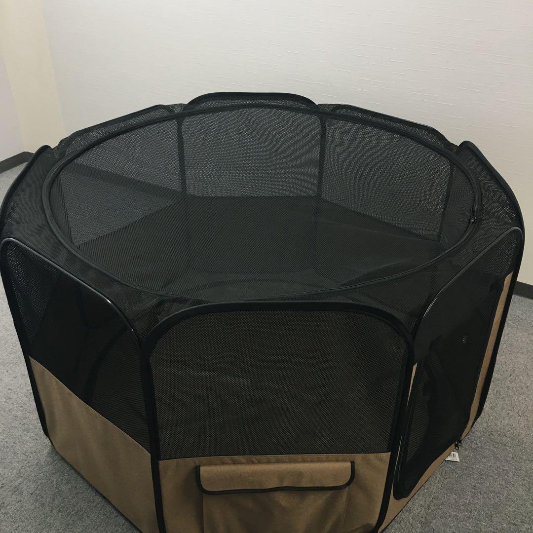 美品】アイリスオーヤマ 犬用 お出かけサークル Lサイズ PVCメッシュ