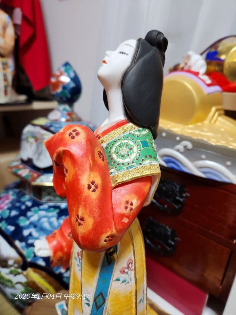 卓越技能保持者 無形文化財保持者 川崎幸子 作 博多人形 筑紫の