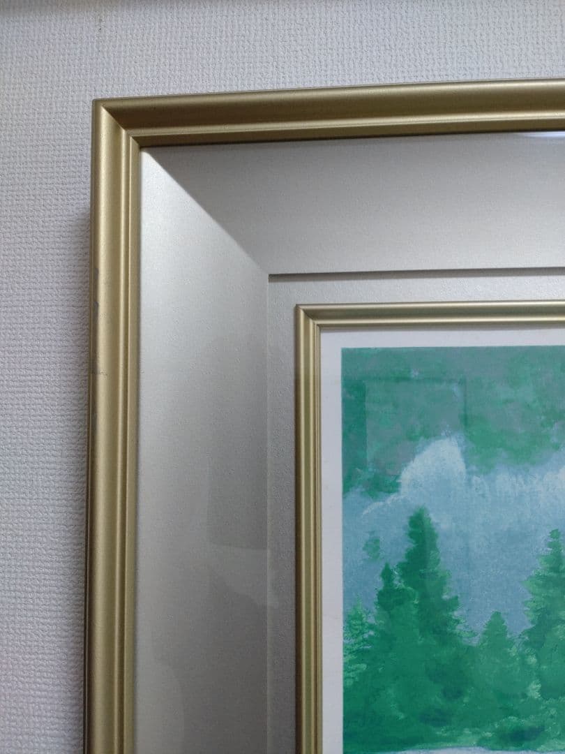 断捨離中 半額以下 東山魁夷『湖澄む』新復刻版画 300部