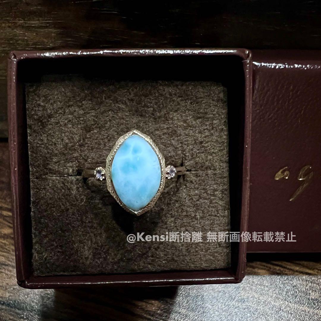 【3連休限定値下げ】agete アガット K10 ラリマー リング 11号