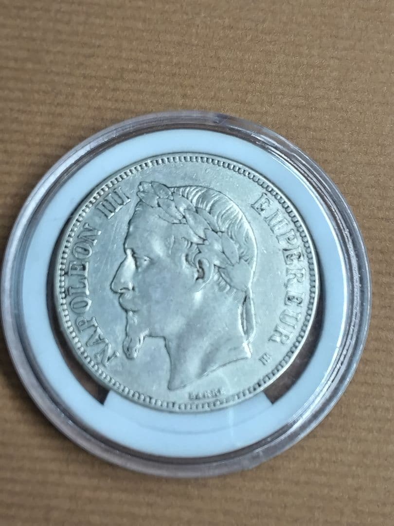 hab005 ナポレオン3世 1869年BB. 銀貨 5フラン