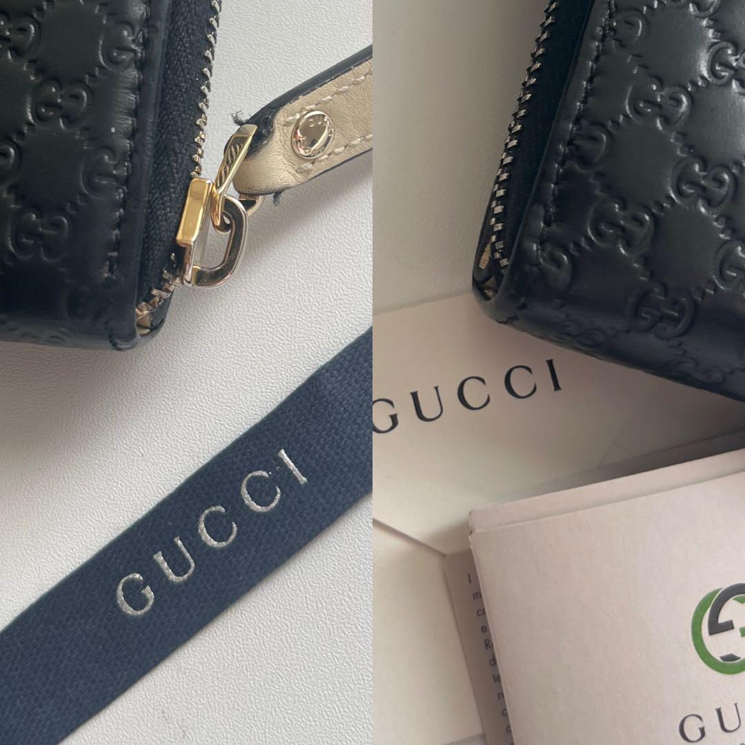 15 美品 GUCCI グッチ マイクロシマ 2つ折り財布
