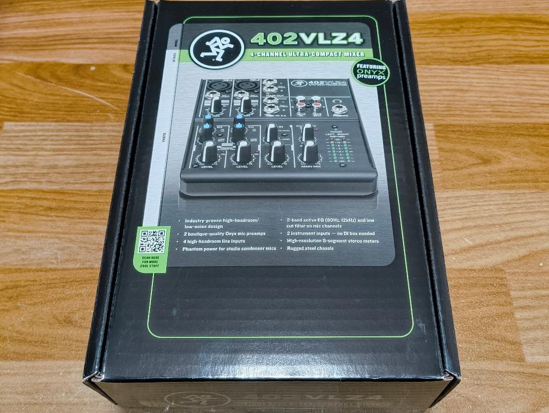 MACKIE 402VLZ4 アナログミキサー 4チャンネル ケーブルオマケ付き