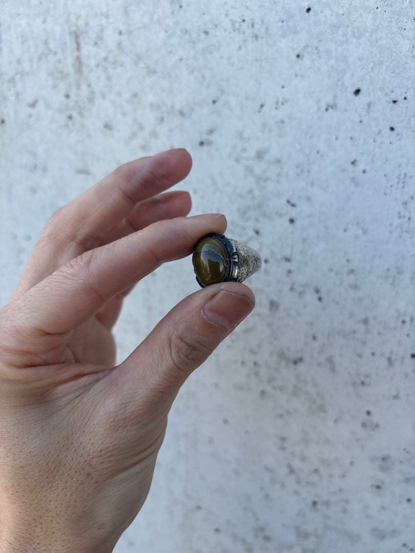 【希少】 ナバホ族のジュエリー F.Arviso ターコイズリング17号