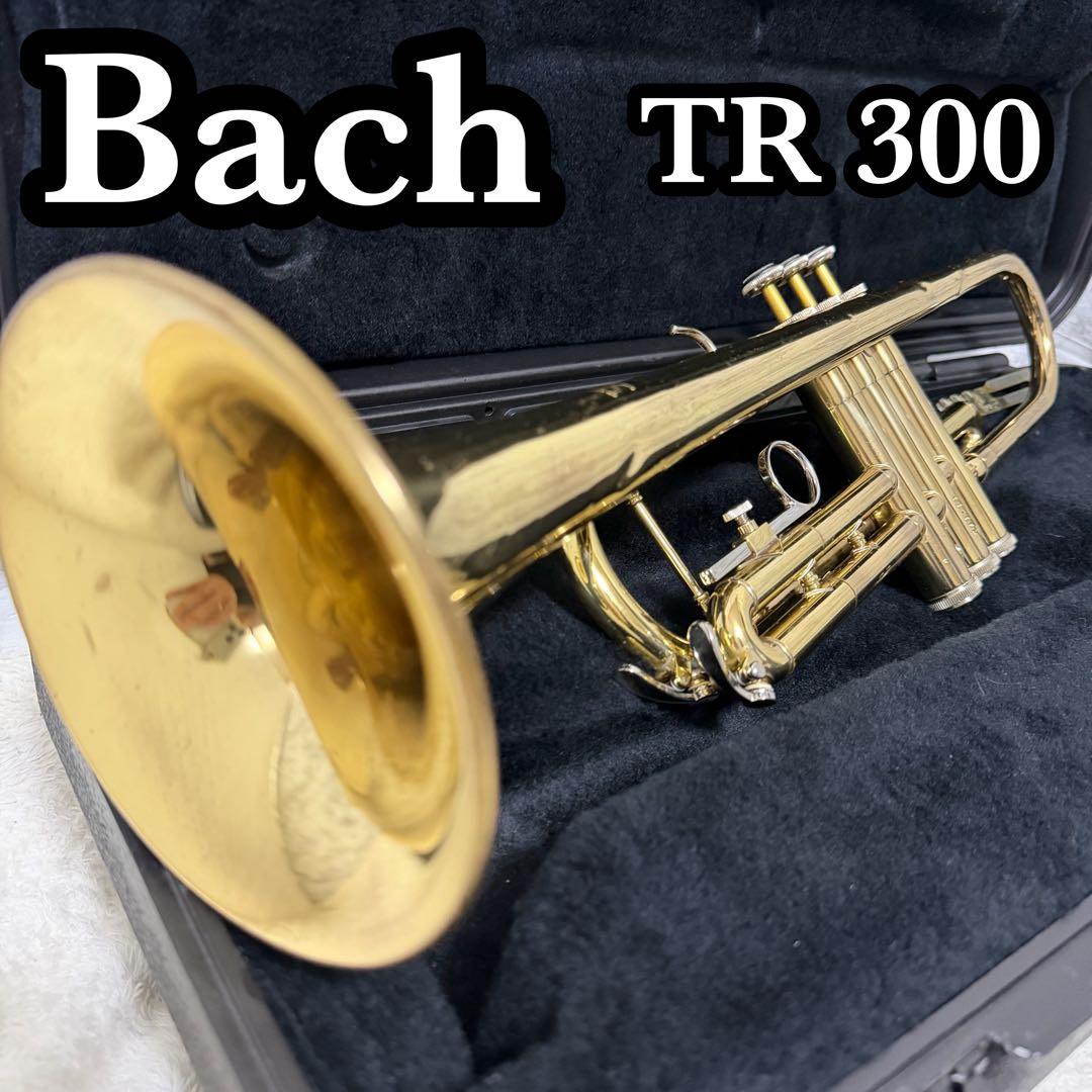 人気 Bach バック トランペット TR-300 ゴールド 初心者 管内洗浄