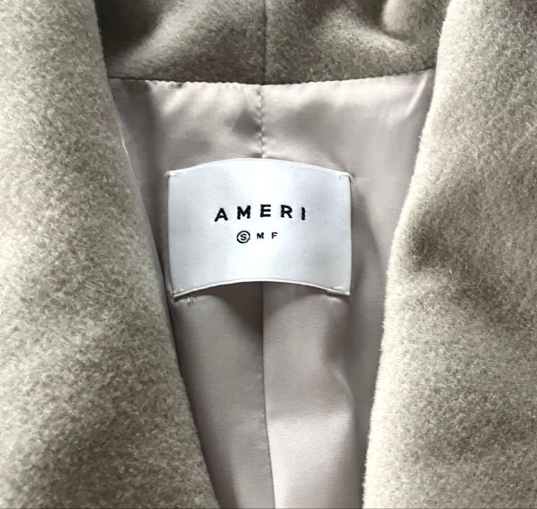 AMERI VINTAGE EMBROIDERY BIG COLLAR COAT
