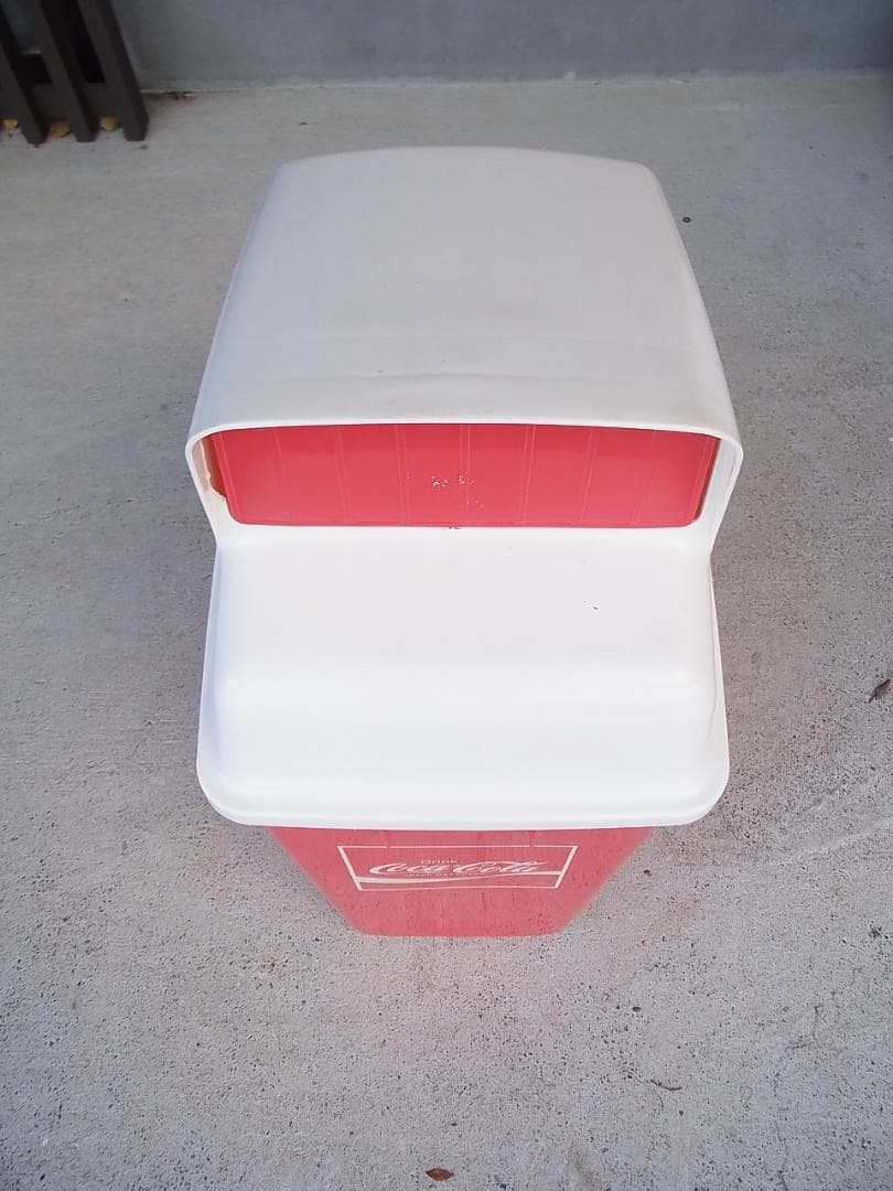 非売品レトロ コカコーラ 蓋付きゴミ箱 ダストボックス マグネット付き