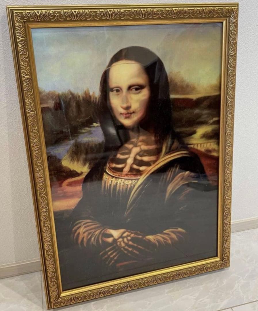 レア絵画レオナルドダヴィンチモナリザ骸骨テンダーロインクーティーコアファイター
