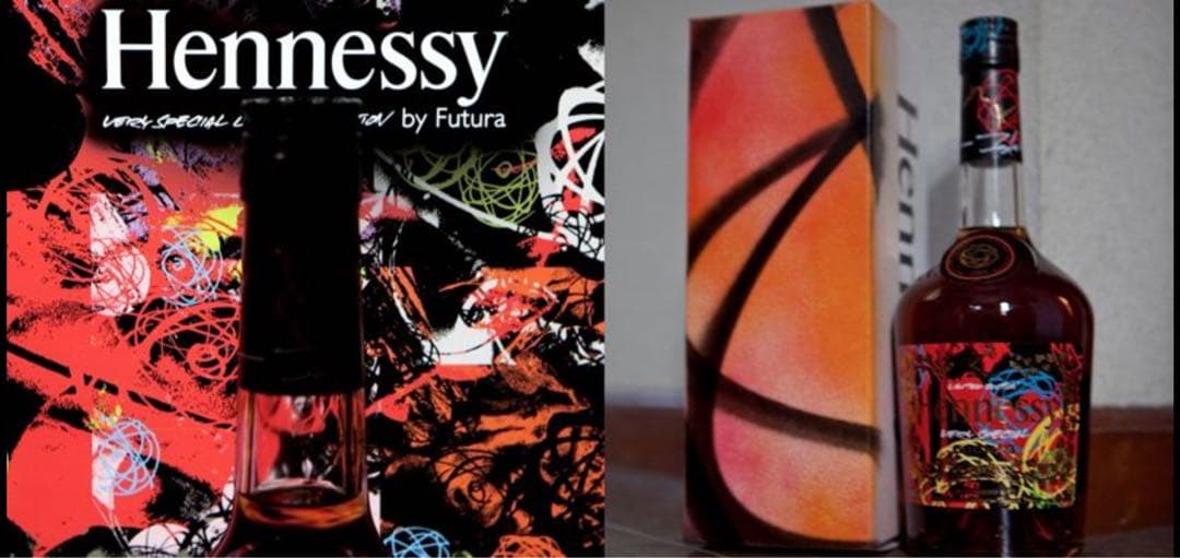本人直筆】アート作品 Hennessy × FUTURA ヘネシー