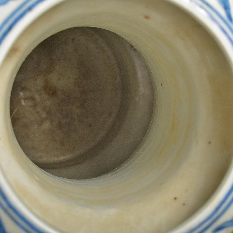 中国 大明成化年製 五彩 蓮池水鳥文瓶 V R7087B