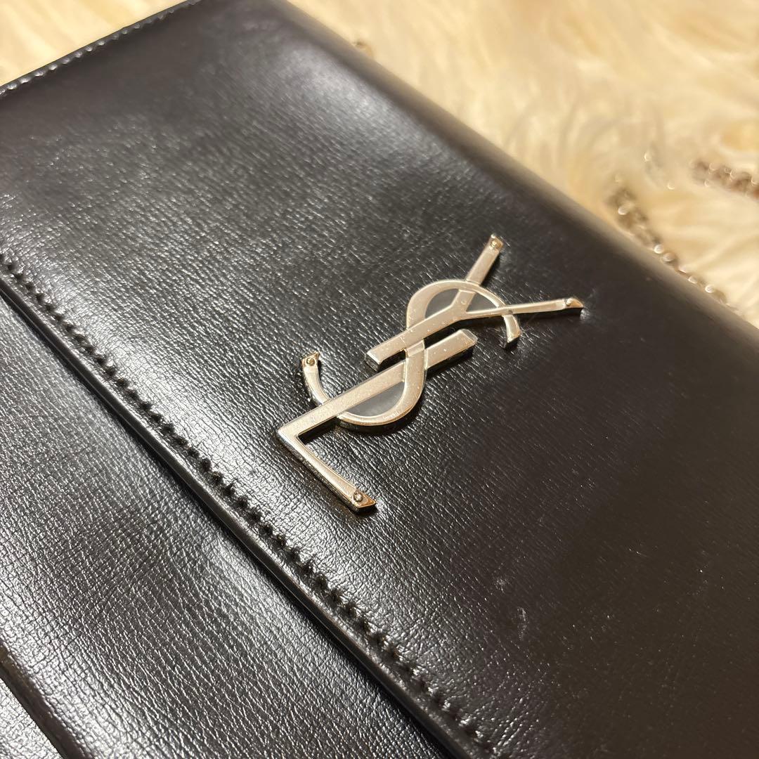 【美品】イブサンローラン チェーン ショルダーバッグ