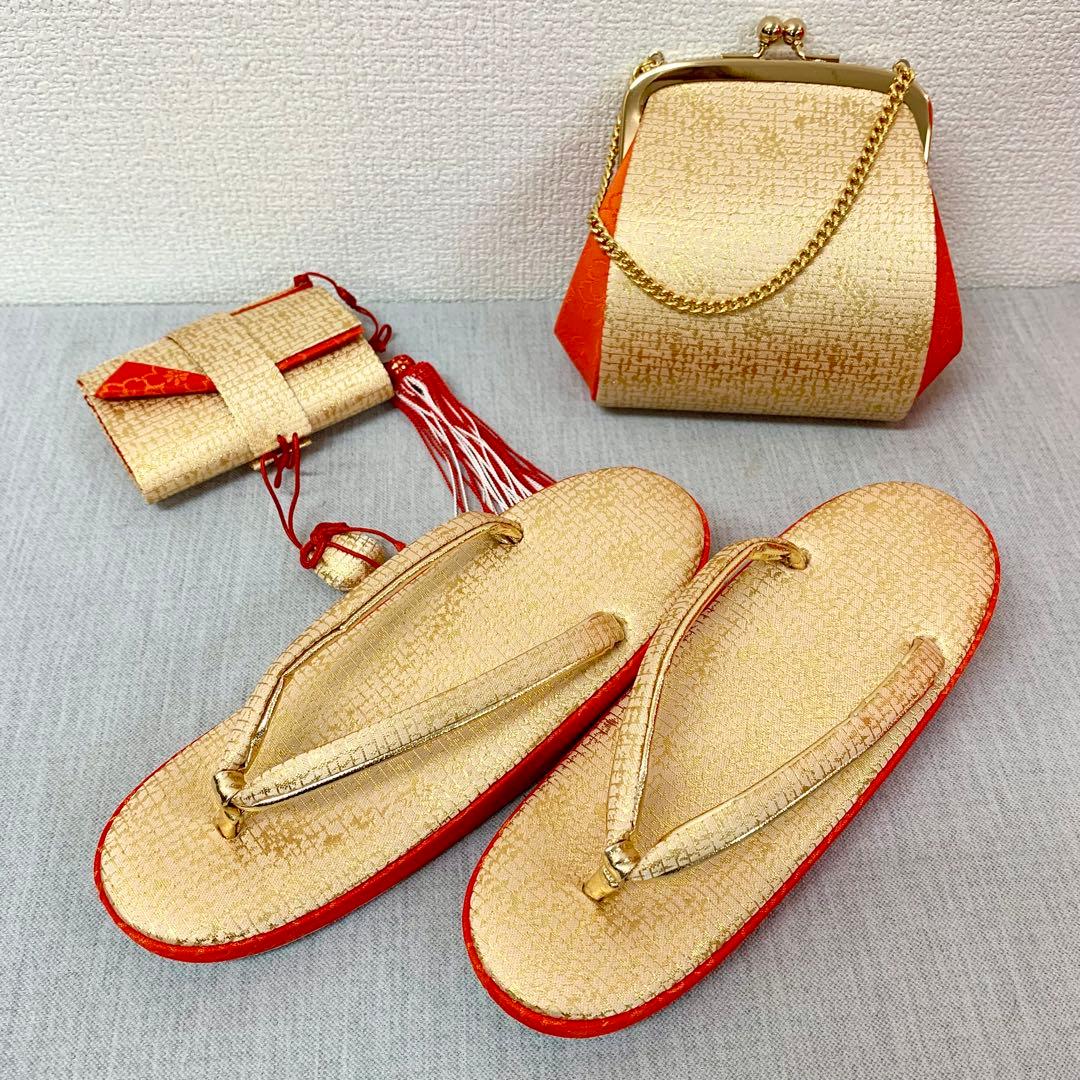 七五三 7歳 和装小物セット 作り帯 帯締め しごき 草履 バッグ ハコセコ