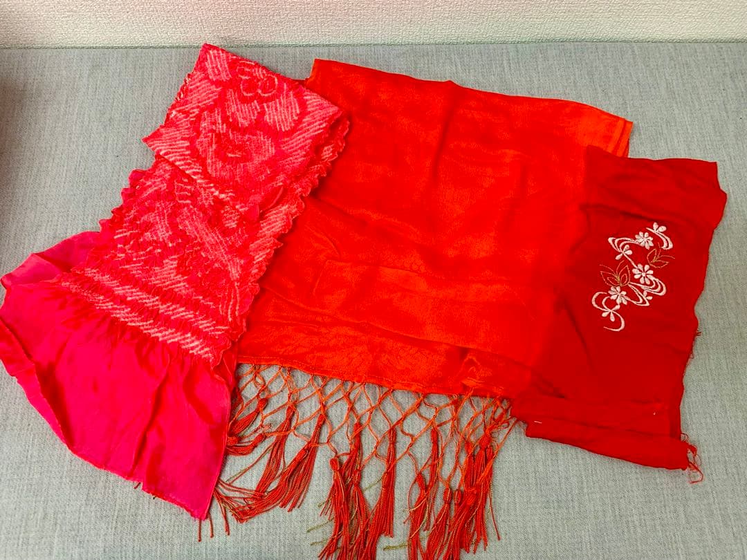 七五三 7歳 和装小物セット 作り帯 帯締め しごき 草履 バッグ ハコセコ