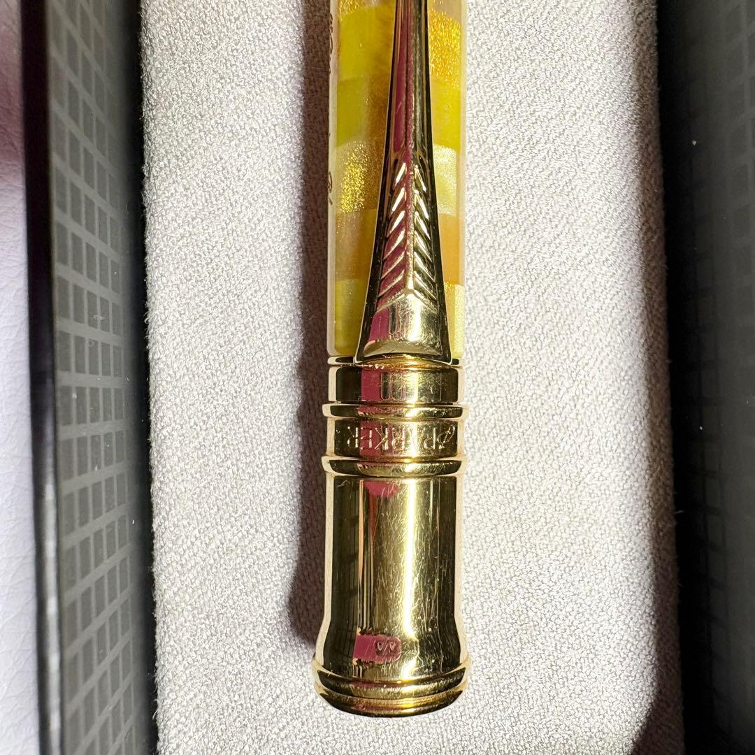 パーカー デュオフォールド ボールペン マーブル イニシャル入り