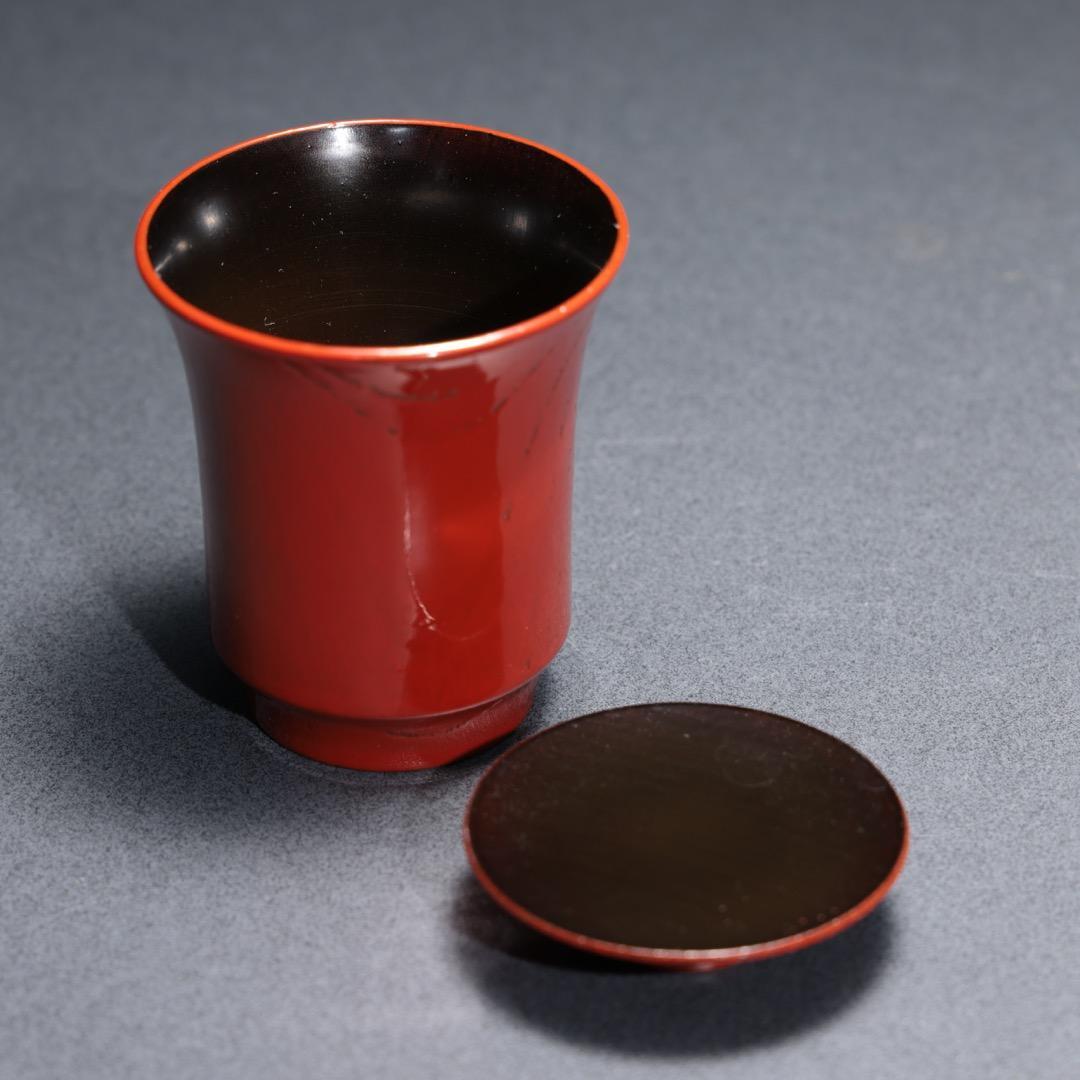 朱漆箸洗小吸物椀5客表完茶懐石R1368お12