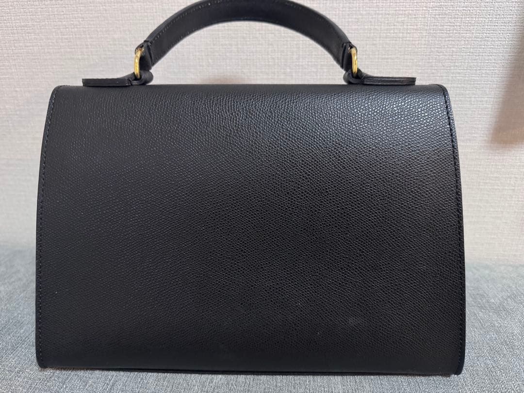カルボッティ⭐︎ブラックレザーハンドバッグ